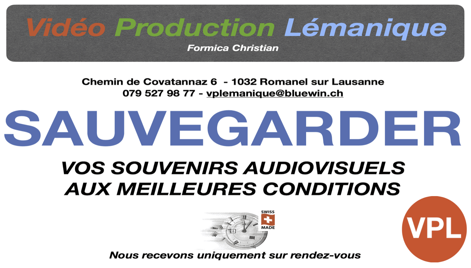 Vidéo Production Lémanique